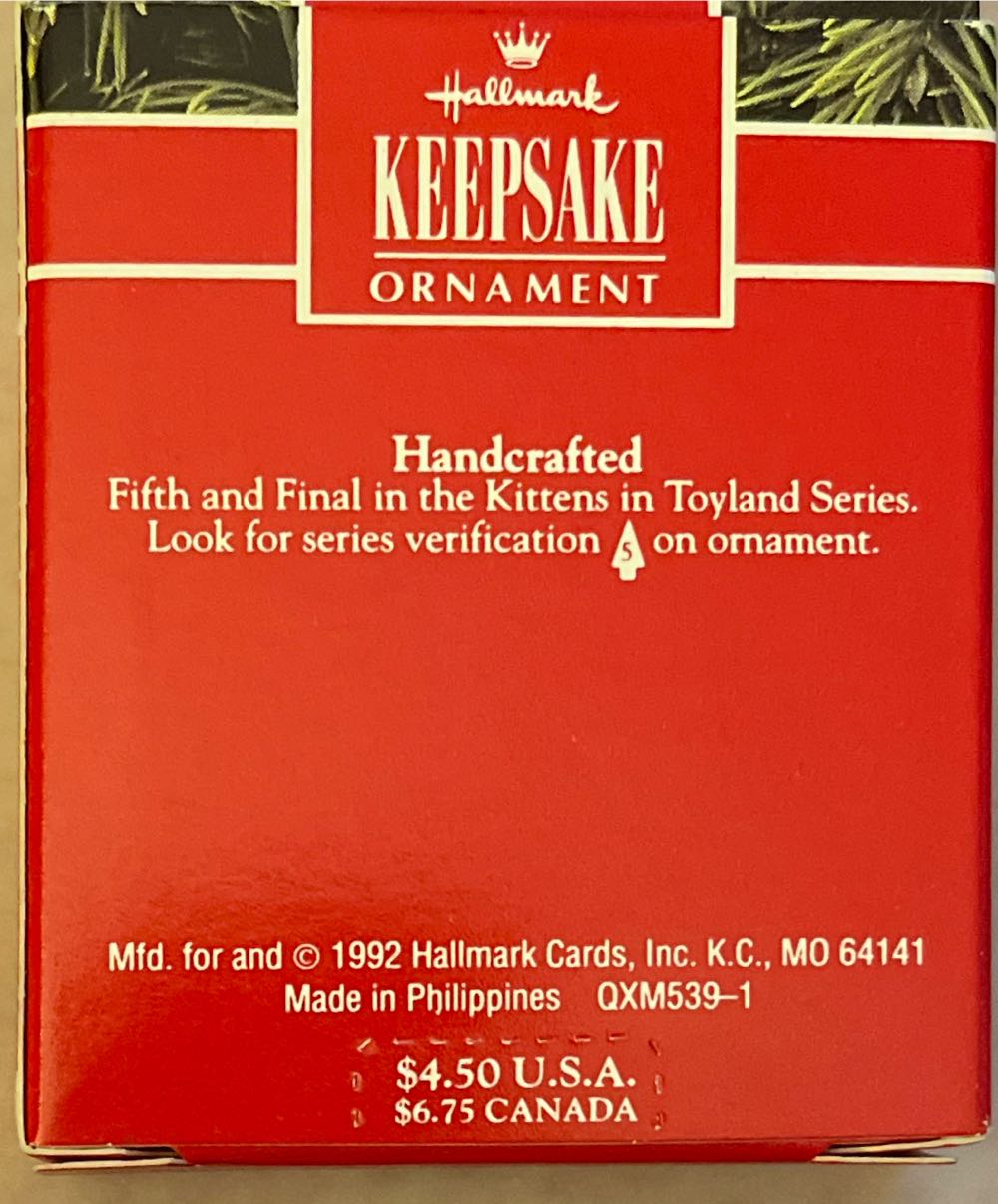 Miniature Kittens In Toyland #5 & Final - Kittens (Kittens) ornament collectible [Barcode 070000027659] - Main Image 2