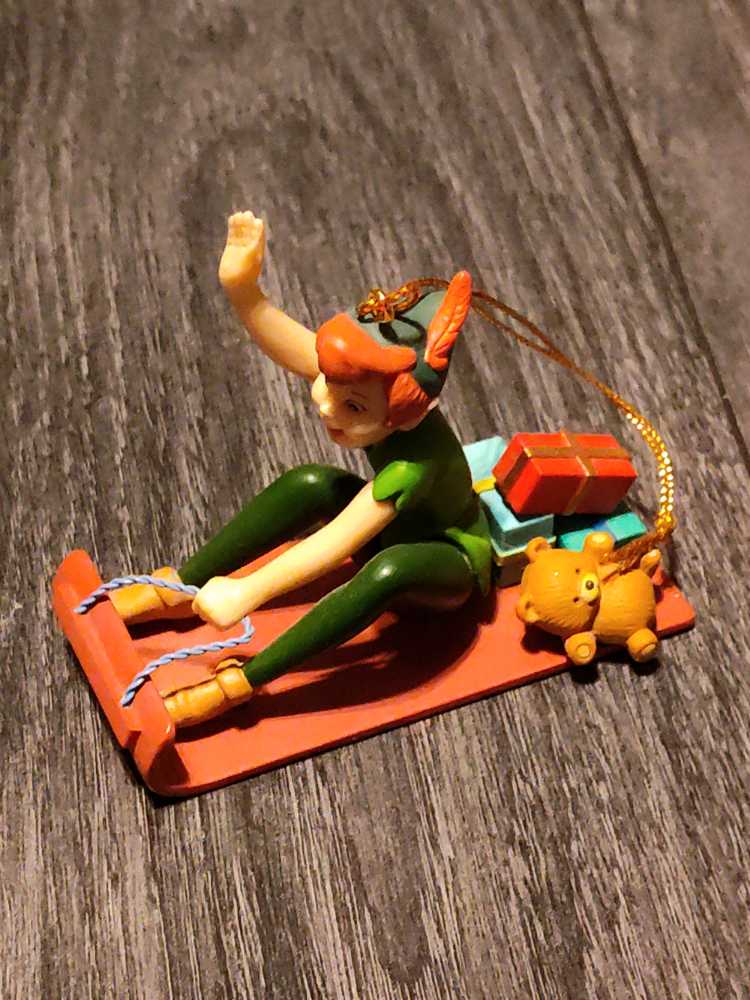 Peter Pan On Sled 1988  ornament collectible - Main Image 2