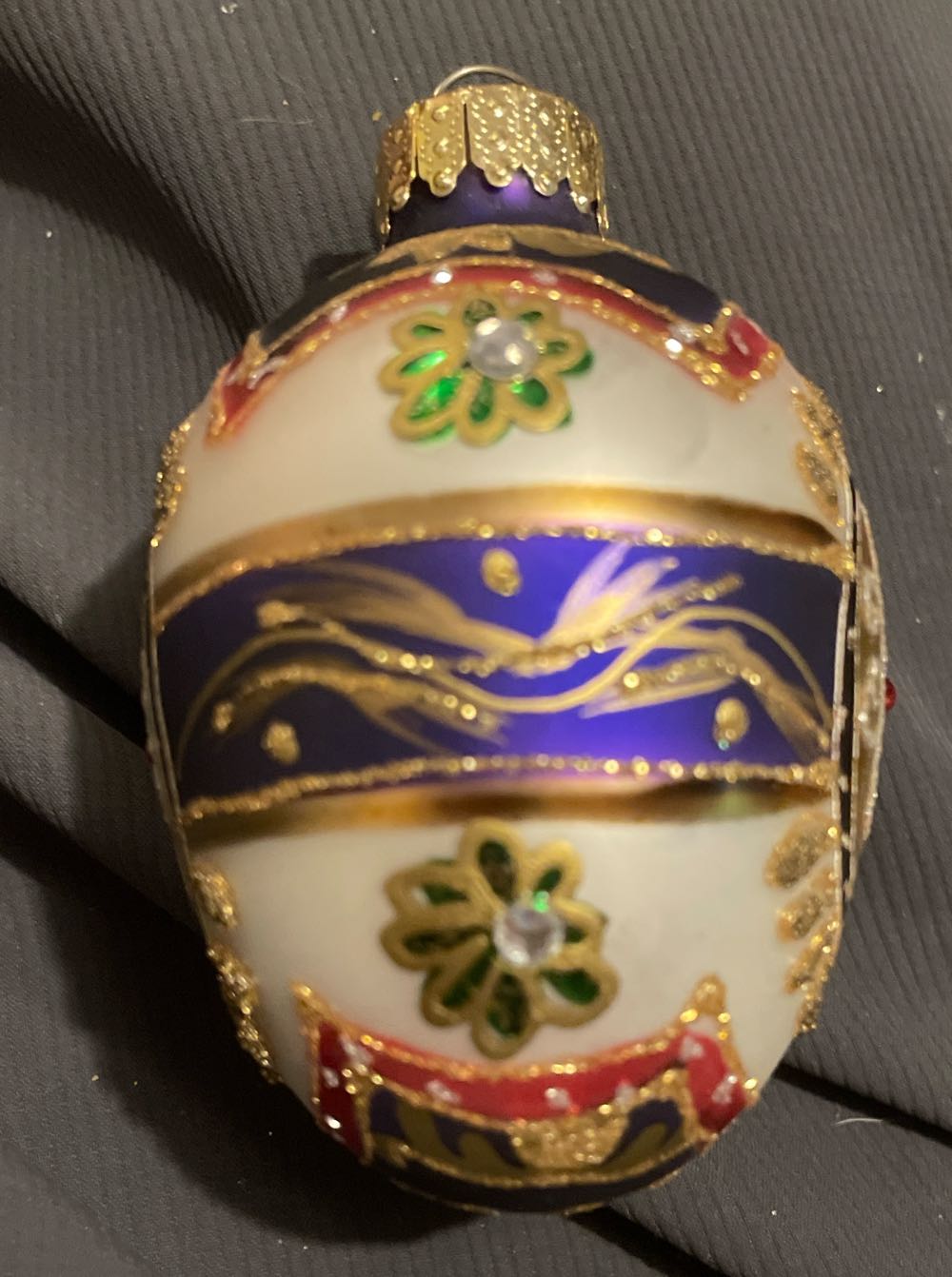 Dept. 56 - Faberge Egg - Purple, Gold, Red, Green - Egg (Faberge style) ornament collectible - Main Image 2