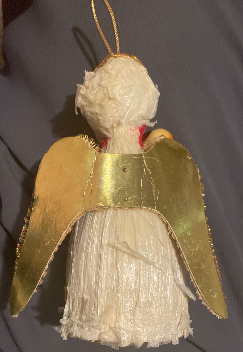 Angel - Burlap Winfs - Angel ornament collectible - Main Image 2