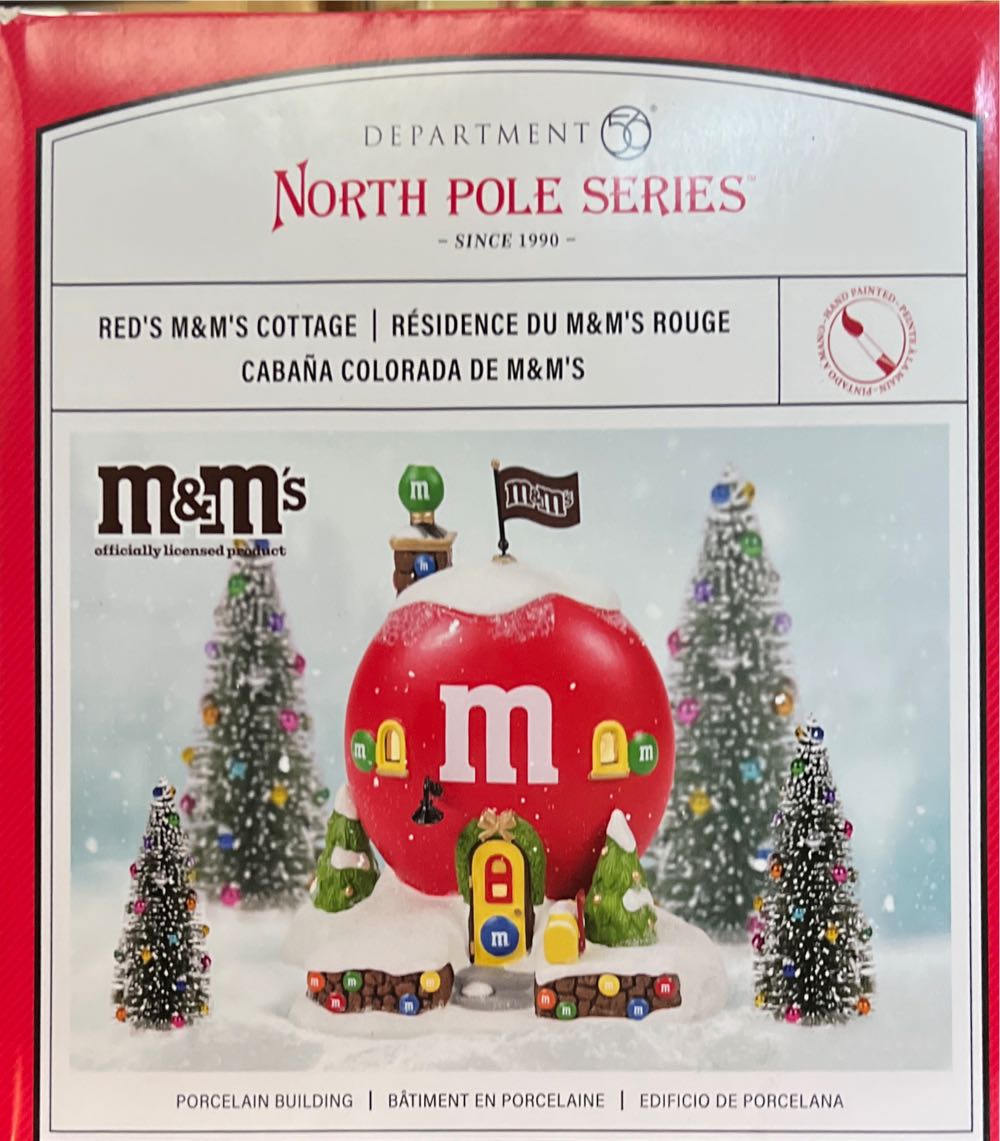 Red M&M Cottage - North Pole - Building (6013435) ornament collectible [Barcode 028399386789] - Main Image 2