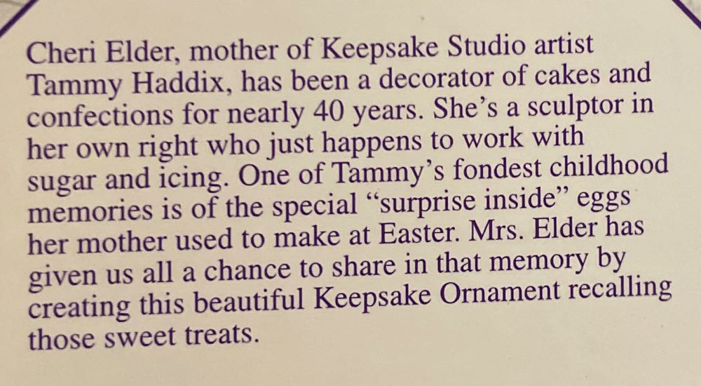 Peekable - Wheely Wonderful Easter - Easter Egg (Peekable) ornament collectible - Main Image 2