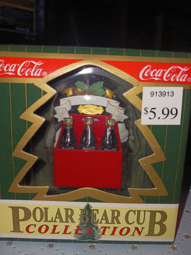 Coca-Cola Ornament Polar Bear Cub Collection Baby’s First Christmas 1997  (Coca-Cola Ornament) ornament collectible - Main Image 2