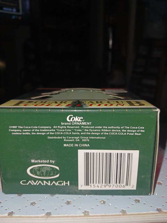 Coca-Cola Ornament Polar Bear Cub Collection Baby’s First Christmas 1997  (Coca-Cola Ornament) ornament collectible - Main Image 3