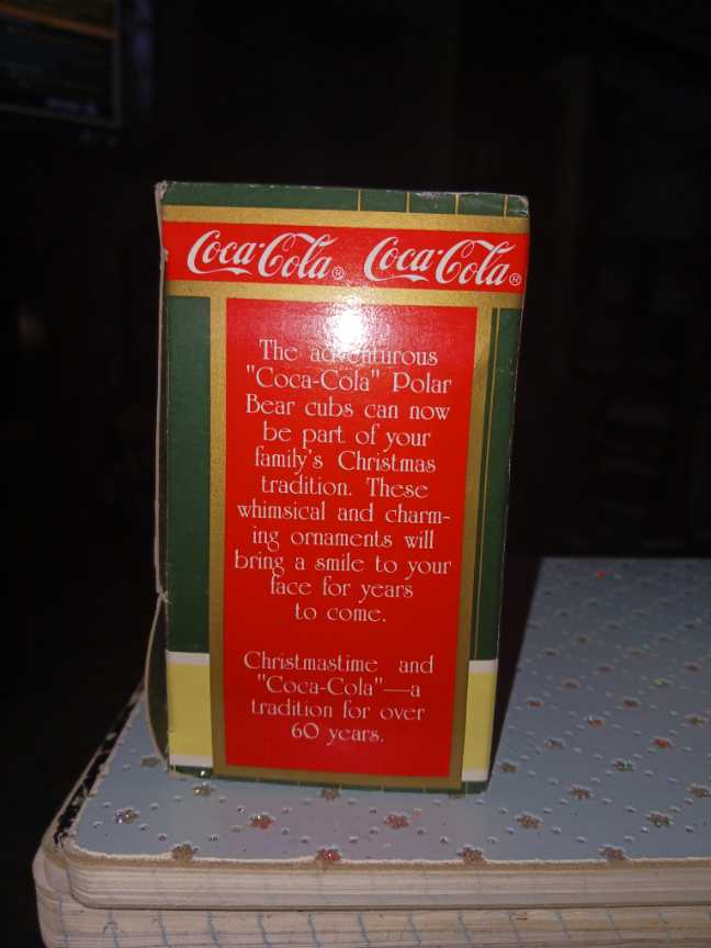 Coca-Cola Ornament Polar Bear Cub Collection Baby’s First Christmas 1997  (Coca-Cola Ornament) ornament collectible - Main Image 4