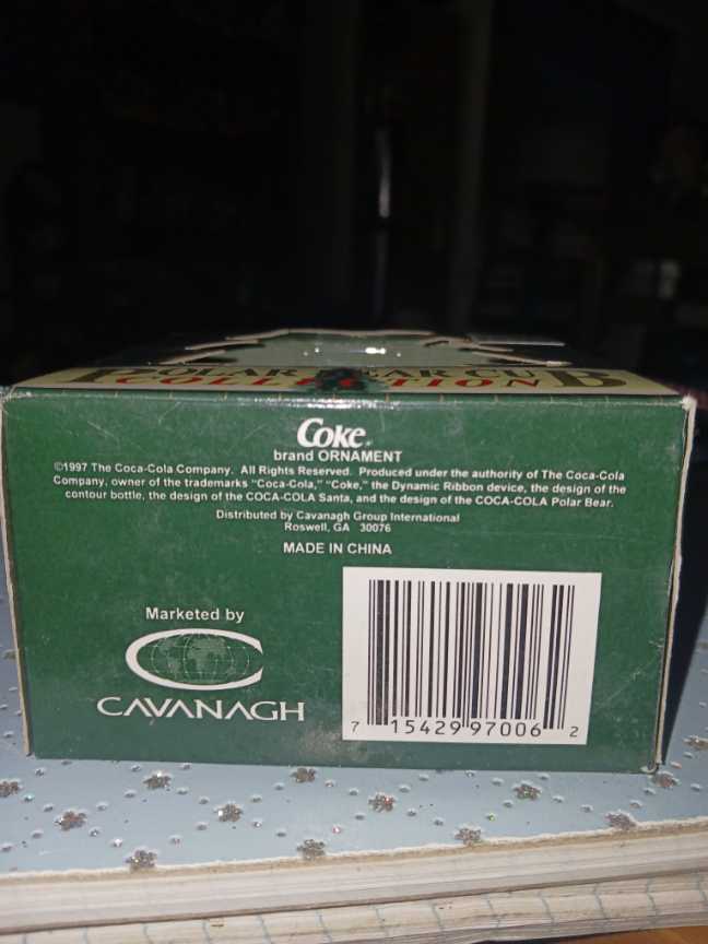 Coca-Cola Ornament Polar Bear Cub Collection Cub Sitting On Pillow Reading A Book 1997  (Coca-Cola Ornament) ornament collectible - Main Image 3