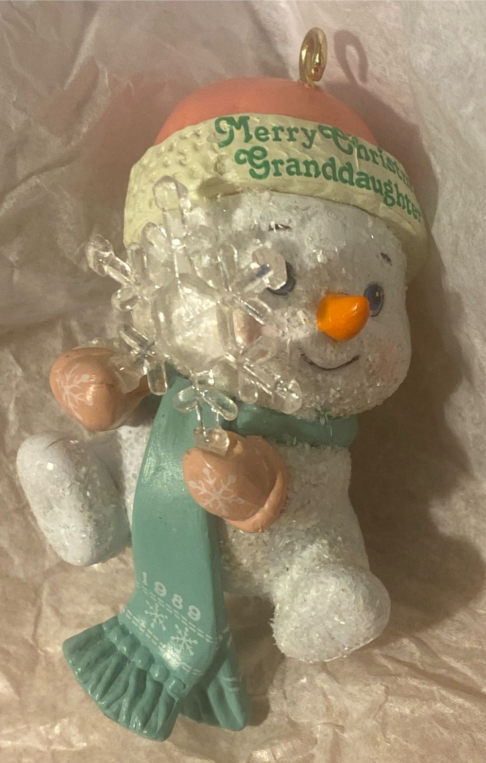 Carlton Heirloom Granddaughter Dated Snowbaby - Dated (Snowman) ornament collectible - Main Image 1
