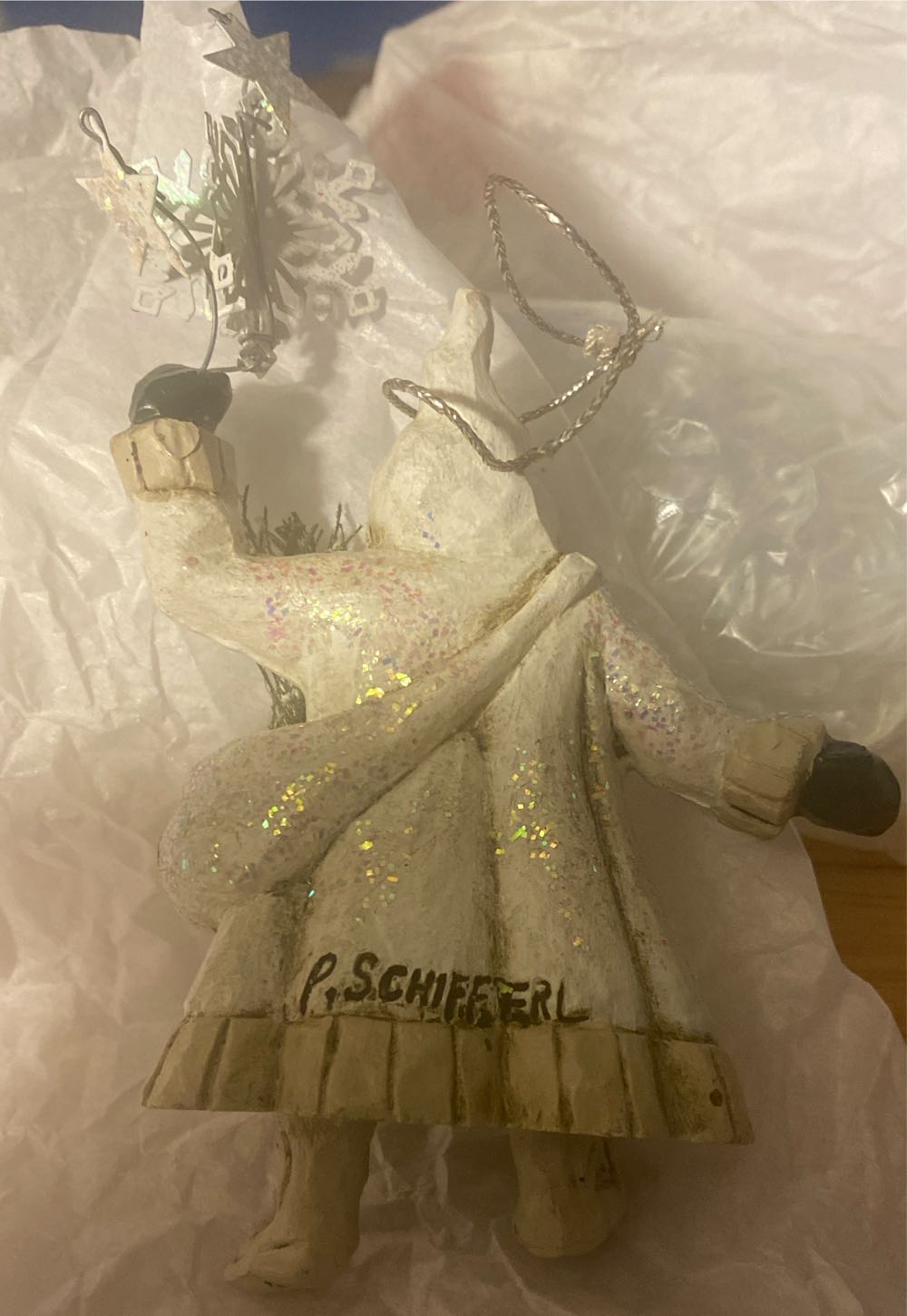 Pam Schifferl Midwest Cannon Falls Winter White Santa Ornament - P. Schifferl (Midwest Of Cannon Falls) ornament collectible - Main Image 2