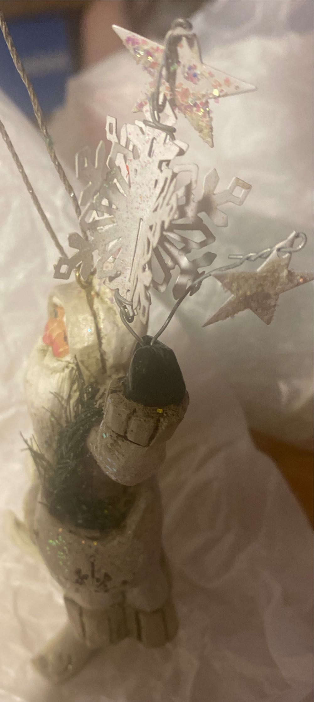 Pam Schifferl Midwest Cannon Falls Winter White Santa Ornament - P. Schifferl (Midwest Of Cannon Falls) ornament collectible - Main Image 3