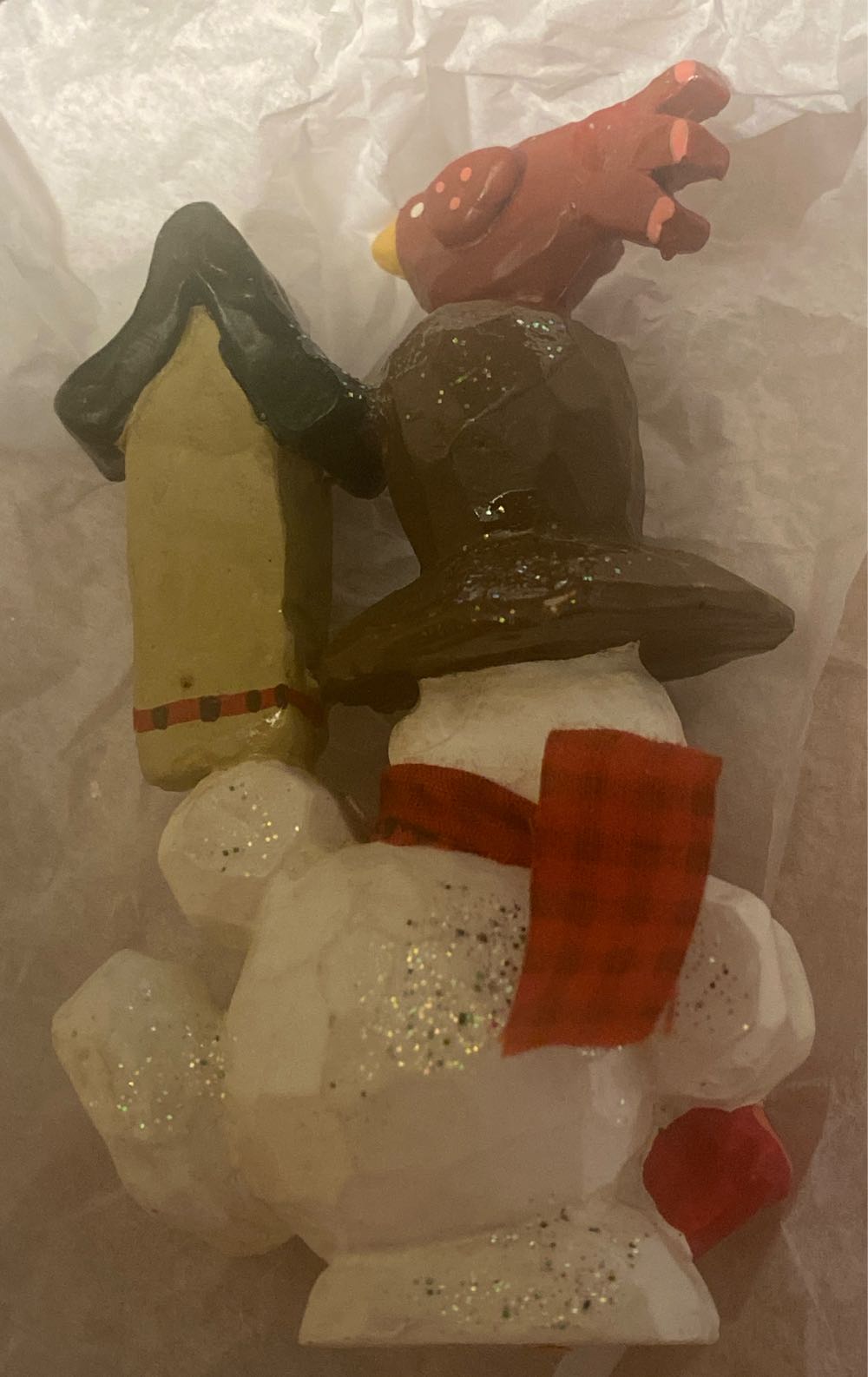 Kurt Adler Snowman Red Bird & Birdhouse - Kurt Adler (Snowman) ornament collectible - Main Image 2