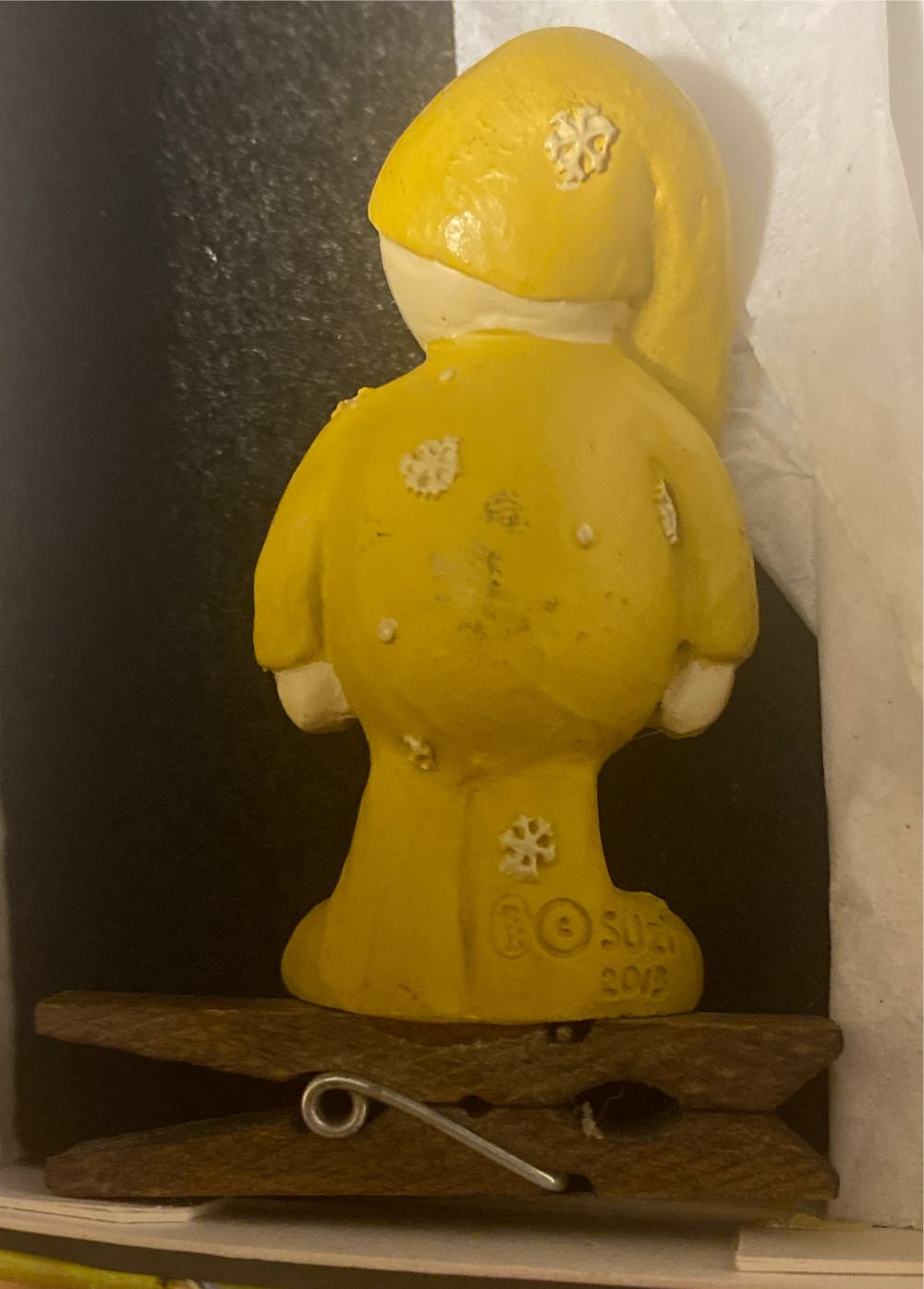 Suzi Skoglund Bedtime Snowman Clothespin Ornament - Suzi Skoglund (Snowman) ornament collectible - Main Image 2