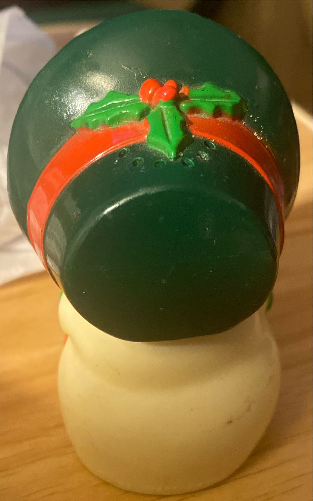 Vintage Hallmark Mrs. Snowman Salt Shaker- Salt Shaker Only - Mr Happy & Mrs Merry Snowman (Snowman) ornament collectible - Main Image 2