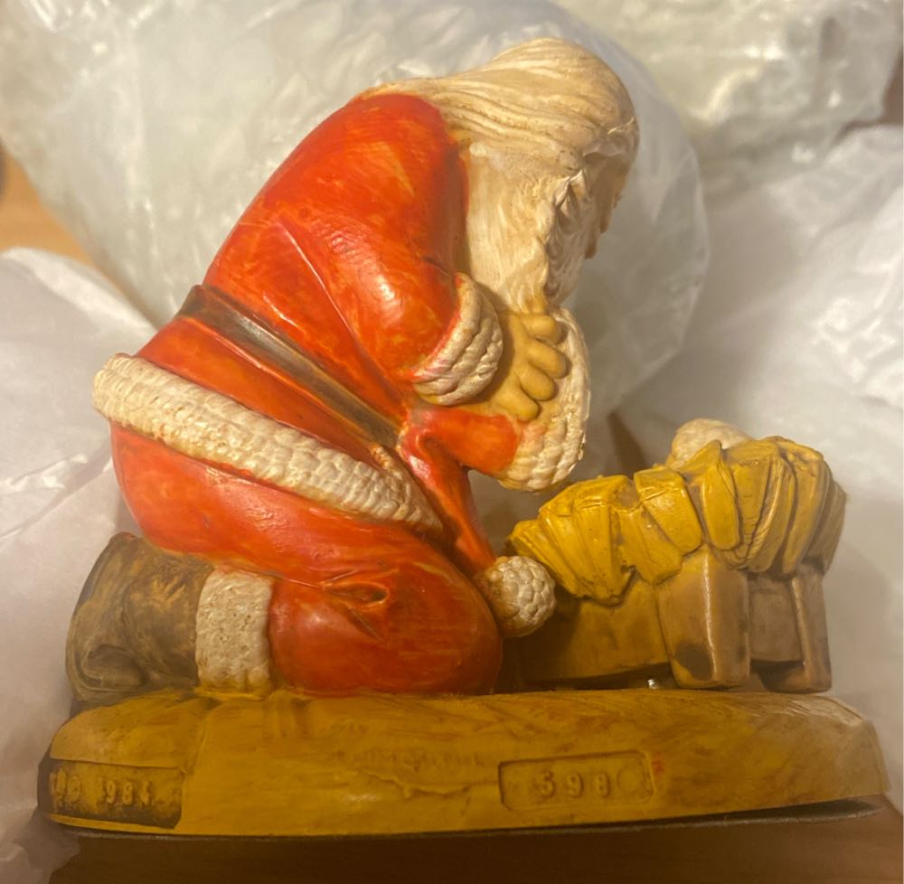 Fontanini - The Kneeling Santa - Santa (Fontanini Nativity) ornament collectible - Main Image 2