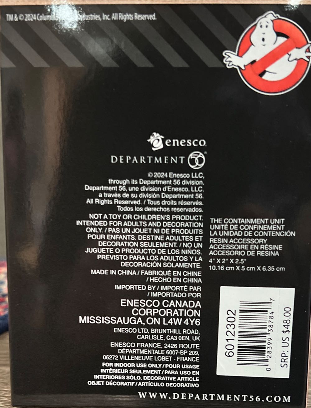 Ghostbusters The Containment Unit Figurine - Ghostbuster Village (6012302) ornament collectible [Barcode 028399387847] - Main Image 3