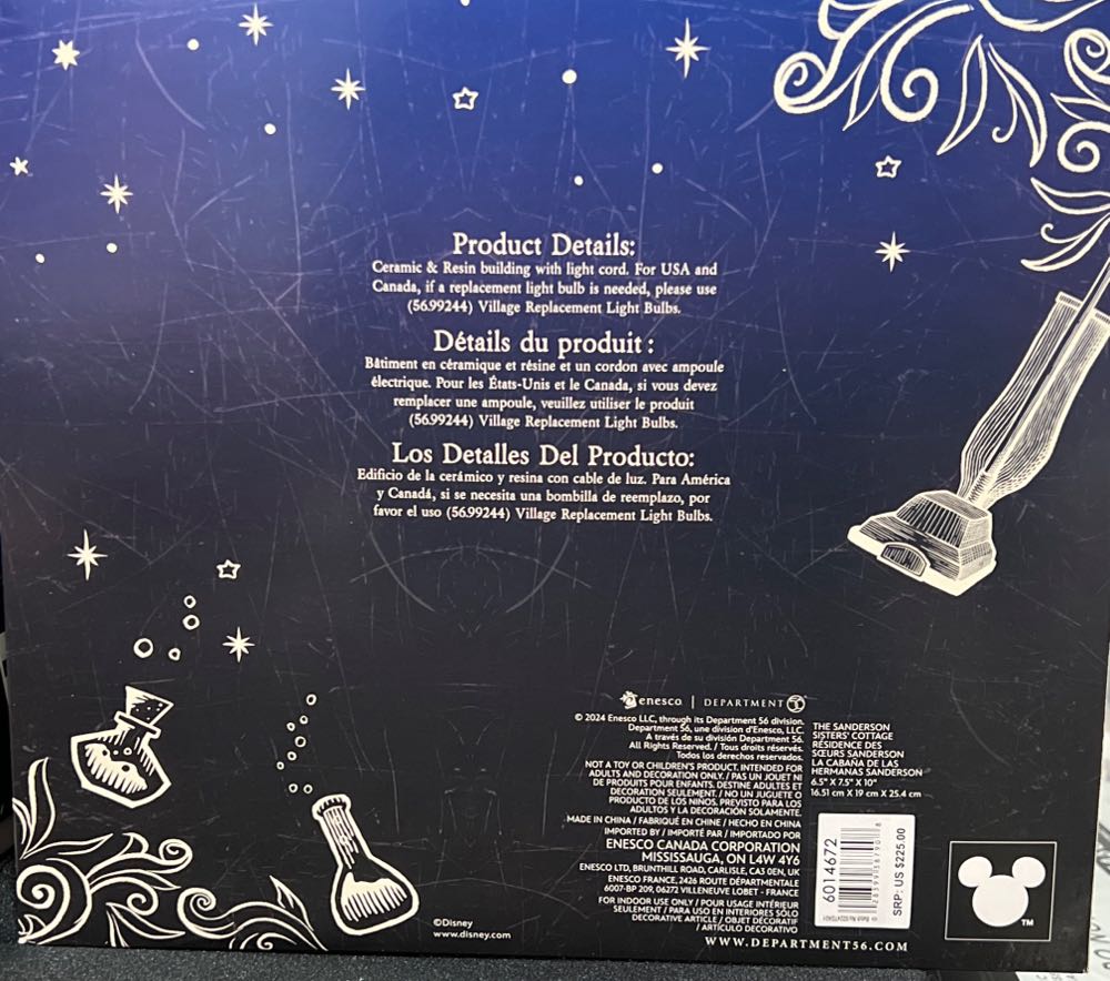 Hocus Pocus - Sanderson Sister’s Cottage Lit Building - Disney Hocus Pocus (6014672) ornament collectible [Barcode 028399387908] - Main Image 2