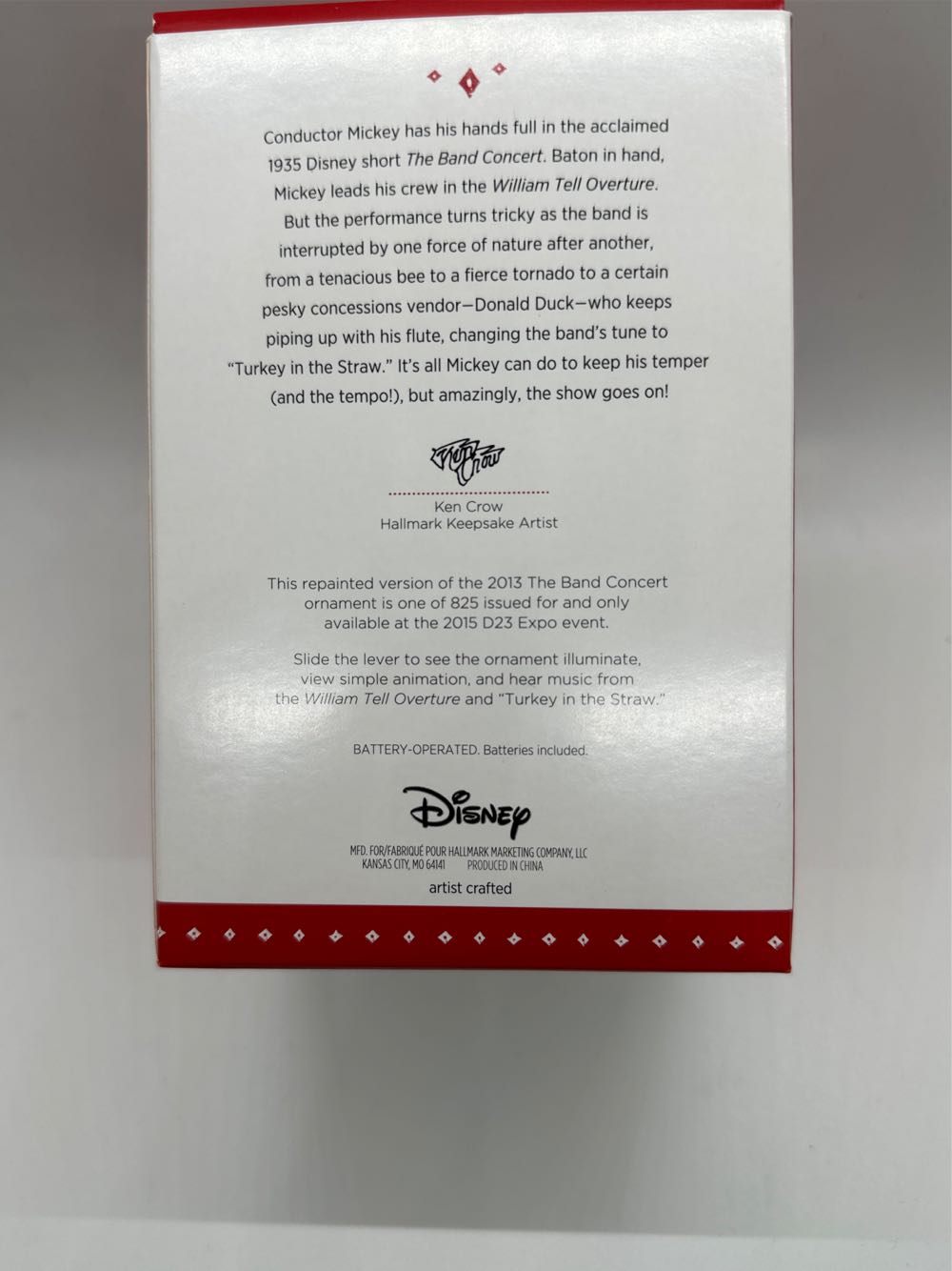 The Band Concert Mickey Mouse D23  (Disney ~ Magic) ornament collectible - Main Image 2