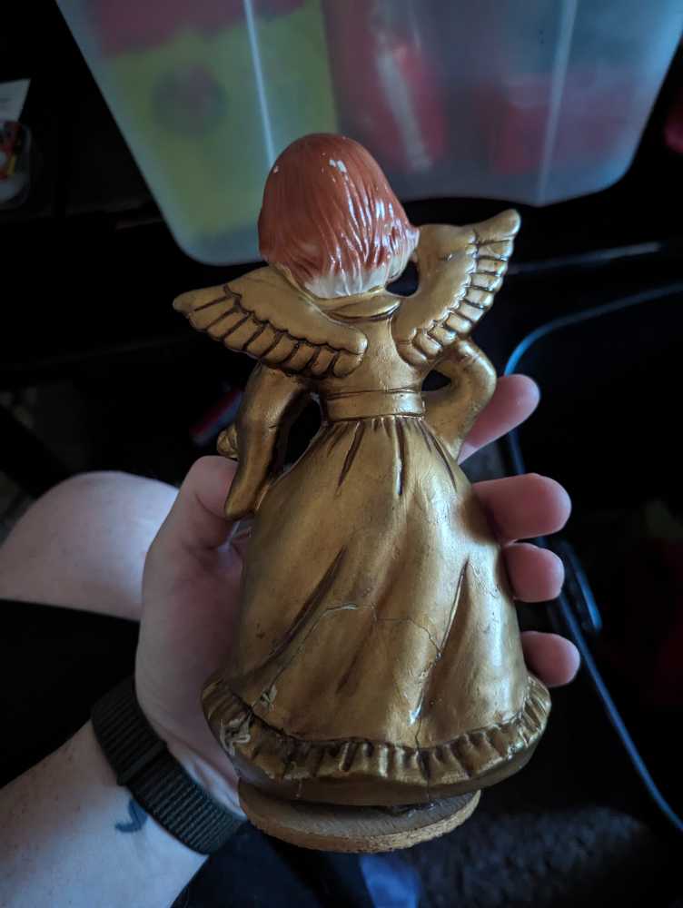Decorative Angel Music Box  ornament collectible - Main Image 2