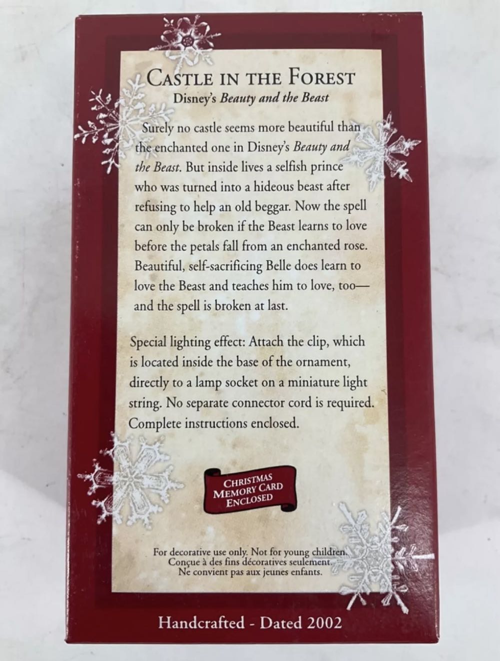 Castle In The Forest - Hallmark Keepsake Ornament (Disney’s beauty and the beast) ornament collectible - Main Image 2