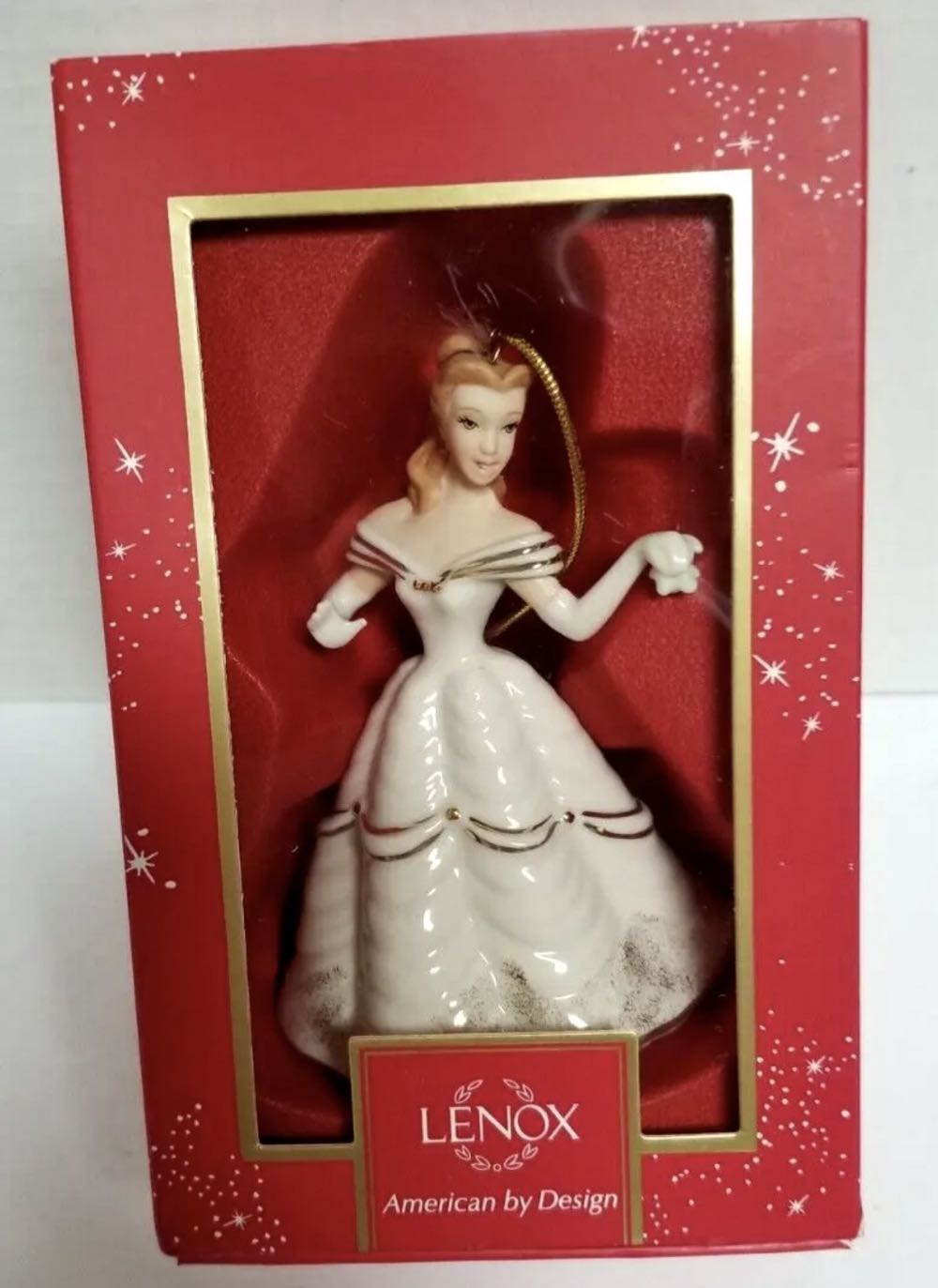 Lenox Disney Showcase Collection: Christmastime Belle - Lenox (Disney’s beauty and the beast) ornament collectible [Barcode 882864663771] - Main Image 1