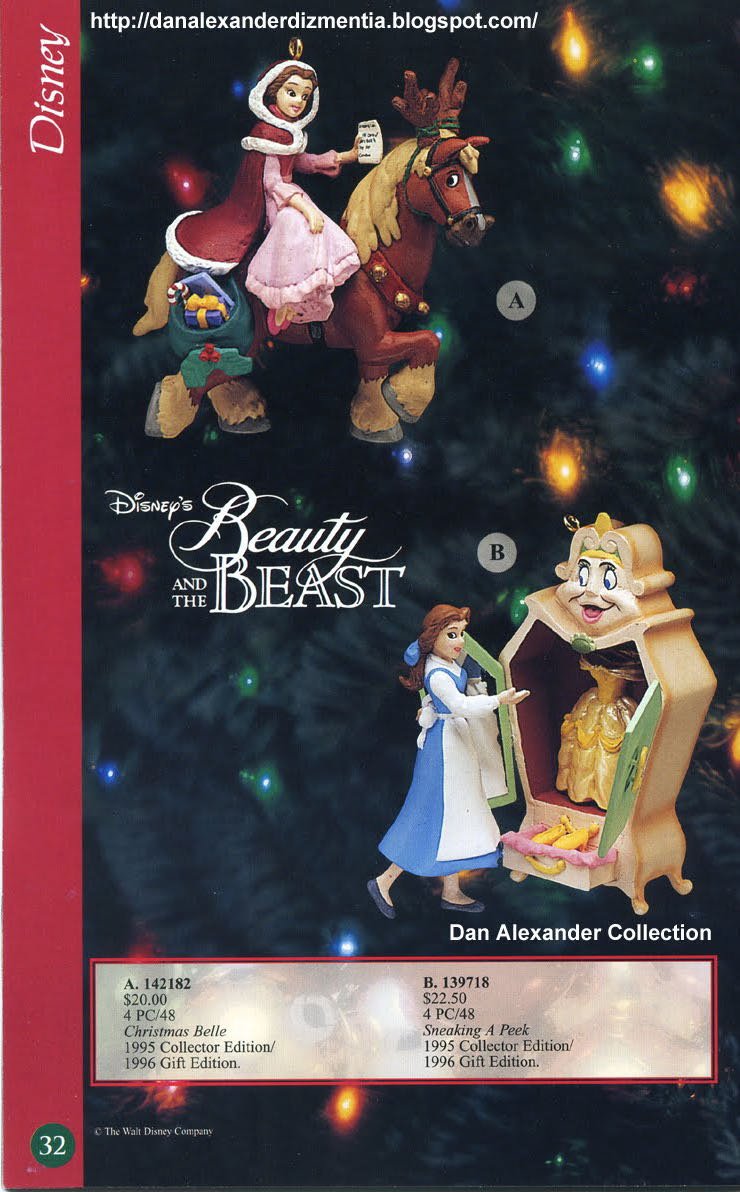 Christmas Belle - Enesco Christmas Ornament (Disney’s beauty and the beast) ornament collectible - Main Image 2