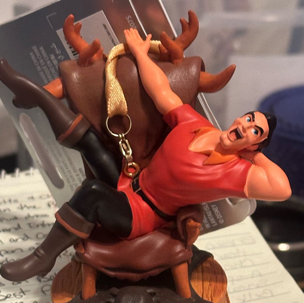 Gaston Musical Sketchbook Ornament - Disney Store (Disney’s beauty and the beast) ornament collectible [Barcode 400948775990] - Main Image 3