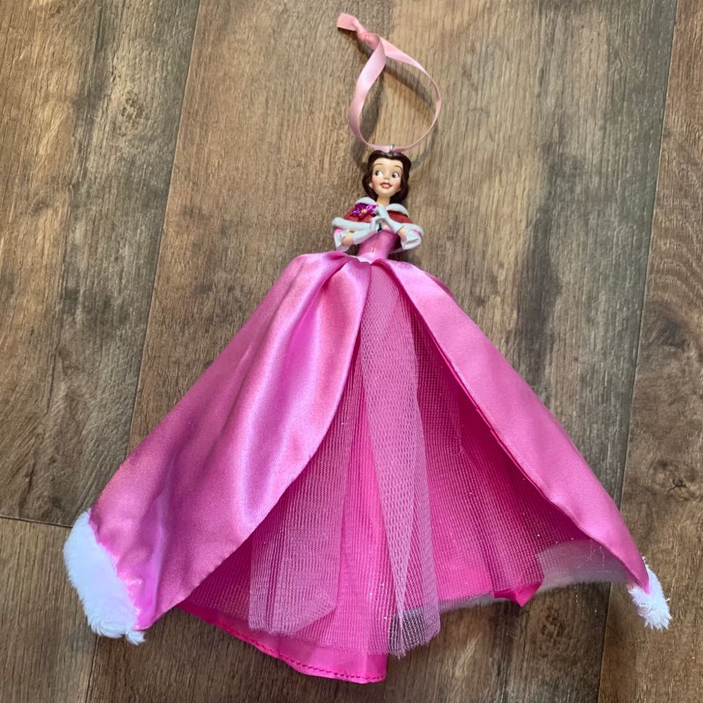 Princess Belle Pink Winter Dress Sketchbook Ornament - Disney Store (Disney’s beauty and the beast) ornament collectible - Main Image 2