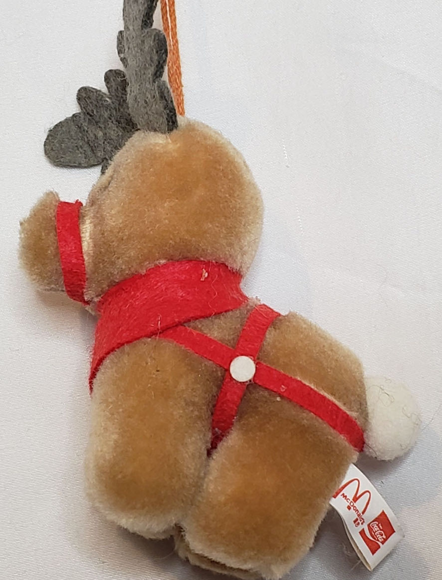 McDonald’s & Coca Cola - 1985 - Plush Reindeer - Reindeer (Promotion) ornament collectible - Main Image 2