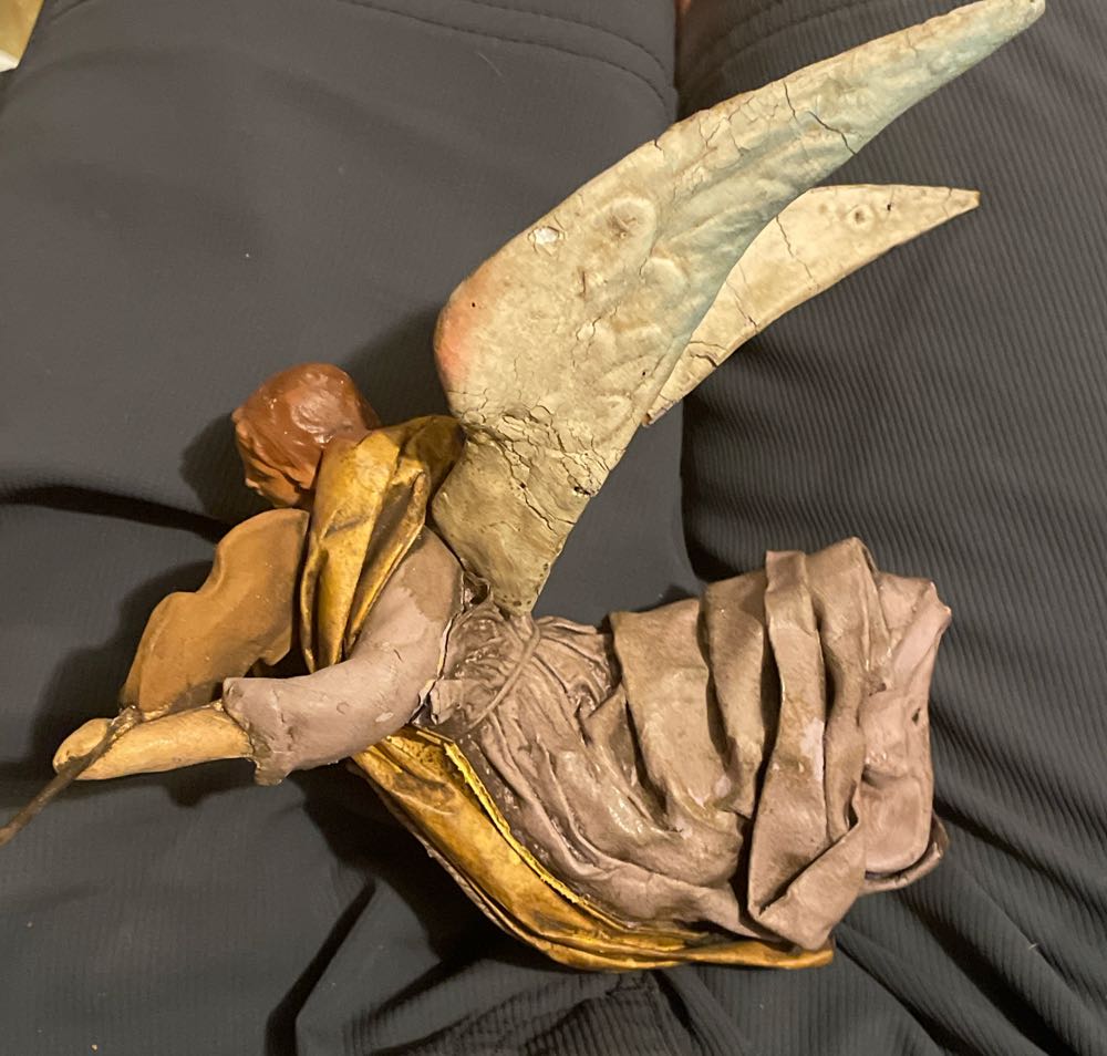 Cartapesta - Nativity - (Set 1) - Angel - Purple - Violin - Angel (Nativity) ornament collectible - Main Image 2