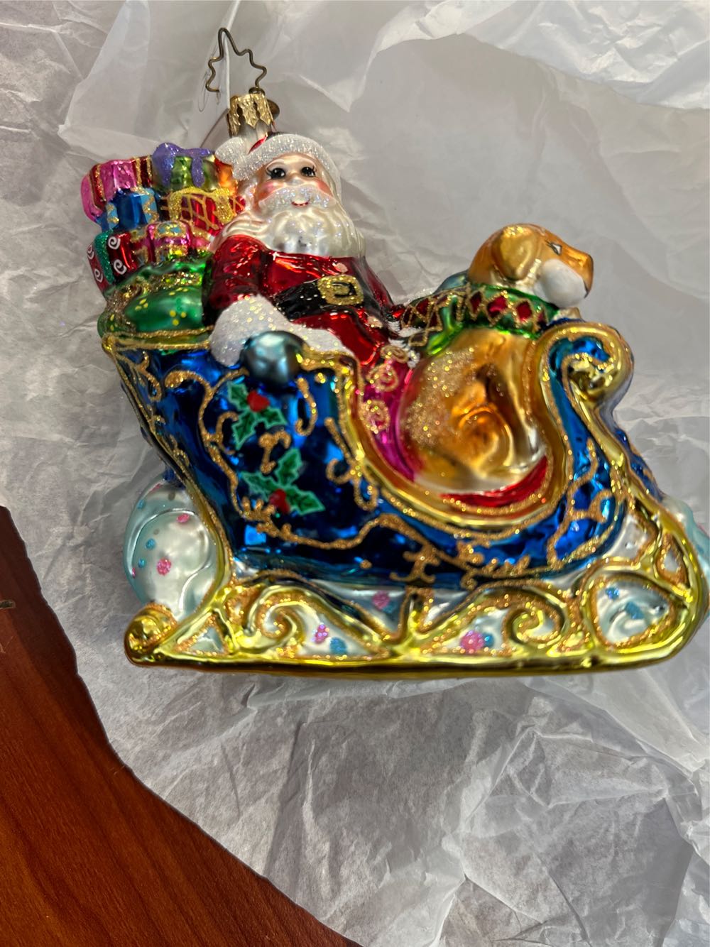 Coca-Cola Ornament 2001 Platinum Series Polar Bear In Train