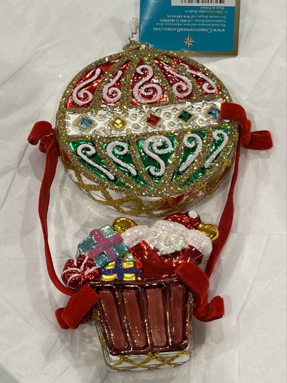 Airlift Arrival Hot Air Balloon - 1013379 (Radko) ornament collectible - Main Image 2