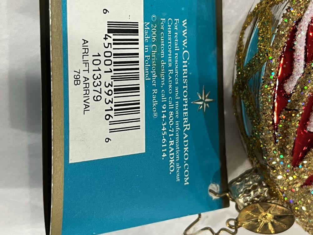 Airlift Arrival Hot Air Balloon - 1013379 (Radko) ornament collectible - Main Image 3