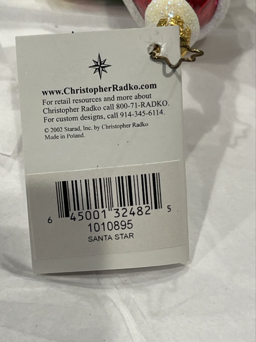 Santa Star  ornament collectible - Main Image 3