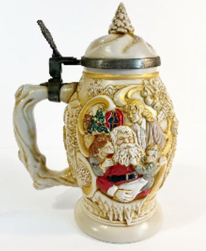 Avon - Father Christmas Stein - Santa (Beer Stein) ornament collectible - Main Image 2