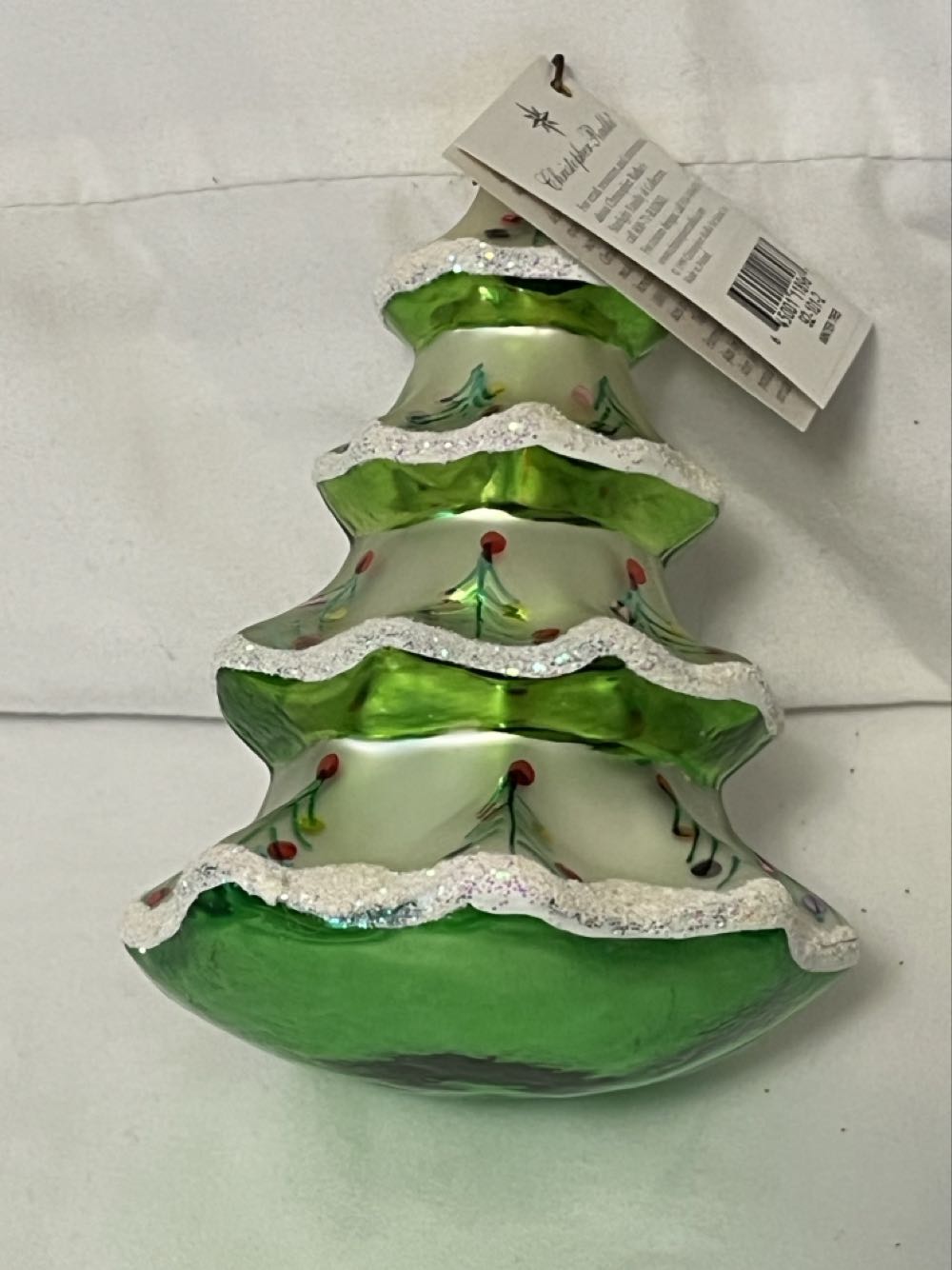 Winter Tree  (Pastel Dots With A Green Underside) ornament collectible - Main Image 2