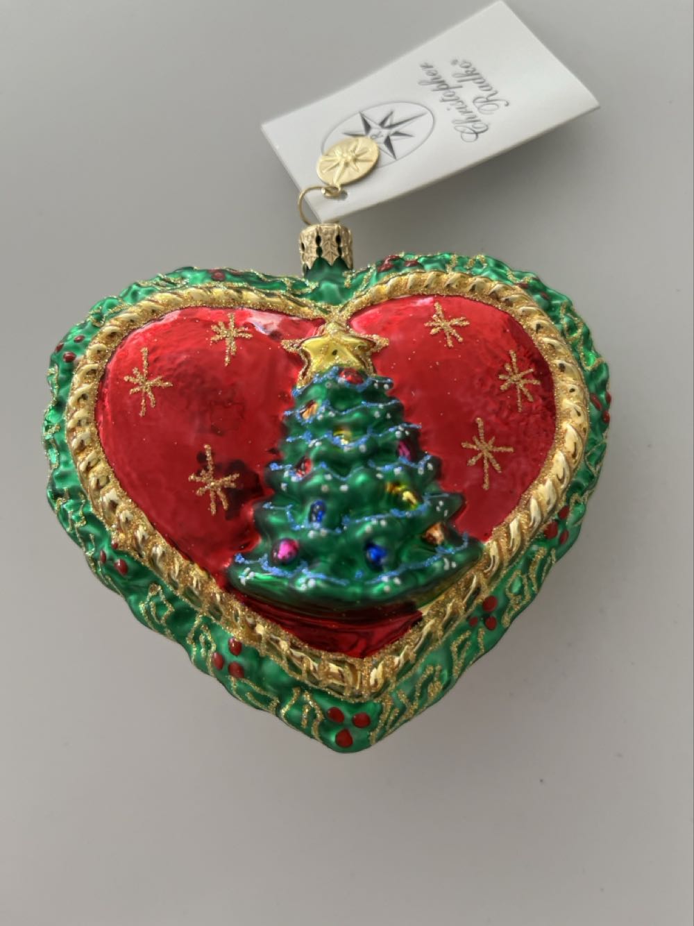 Heart Of Christmas  (Heart Santa) ornament collectible - Main Image 2