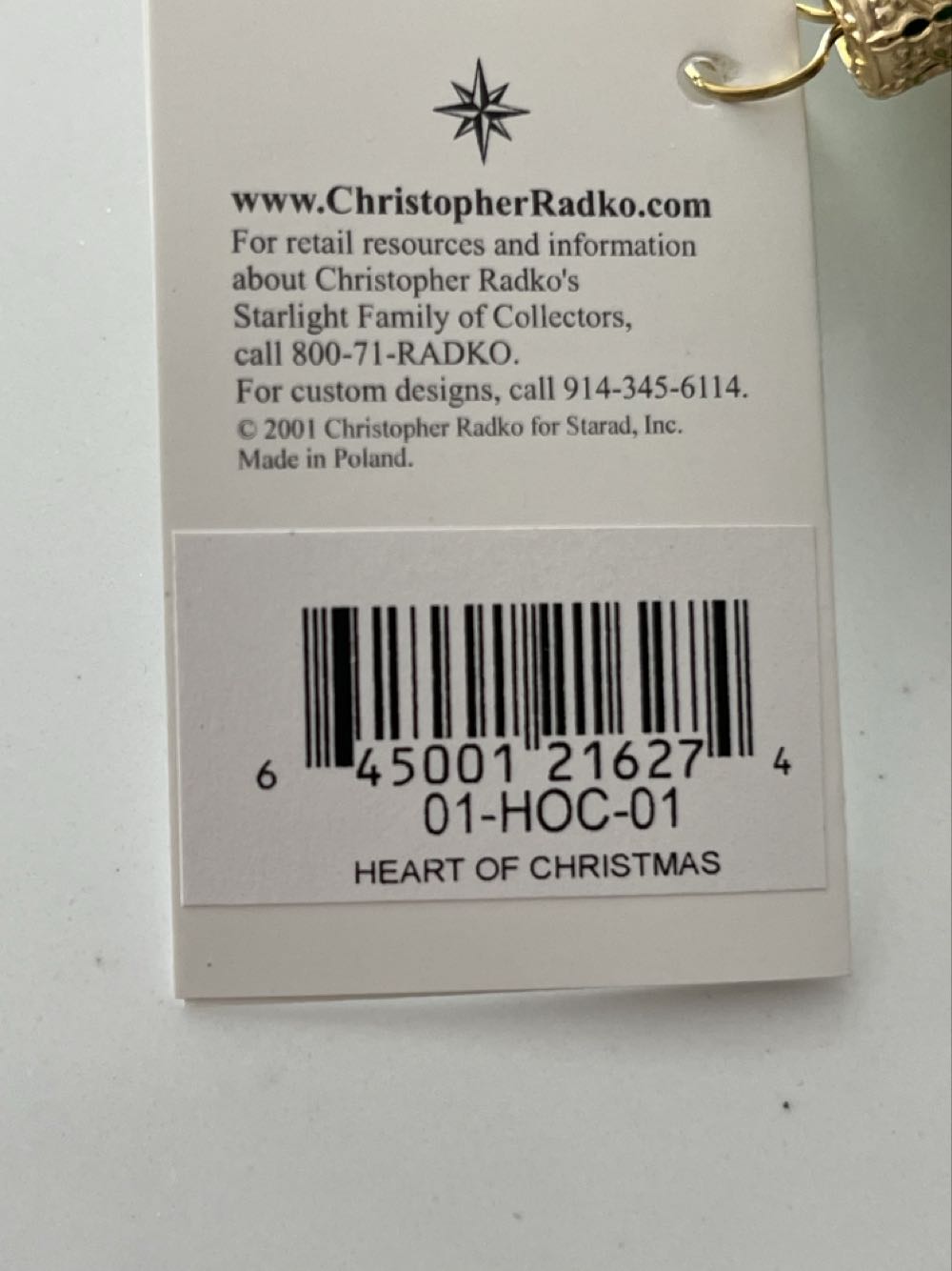 Heart Of Christmas  (Heart Santa) ornament collectible - Main Image 3