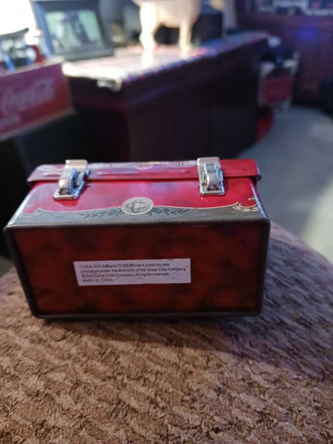 Coca-Cola Ornament Domed Lunch Box Tin 5 cent Coca-Cola 2007 - Coca-Cola hanging tin lunch box mini (Coca-Cola Ornament) ornament collectible - Main Image 4