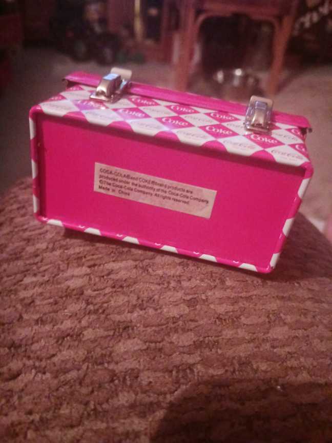 Coca-Cola Ornament Domed Lunch Box Tin Drink Coca-Cola 2007 - Coca-Cola hanging tin lunch box mini (Coca-Cola Ornament) ornament collectible - Main Image 3