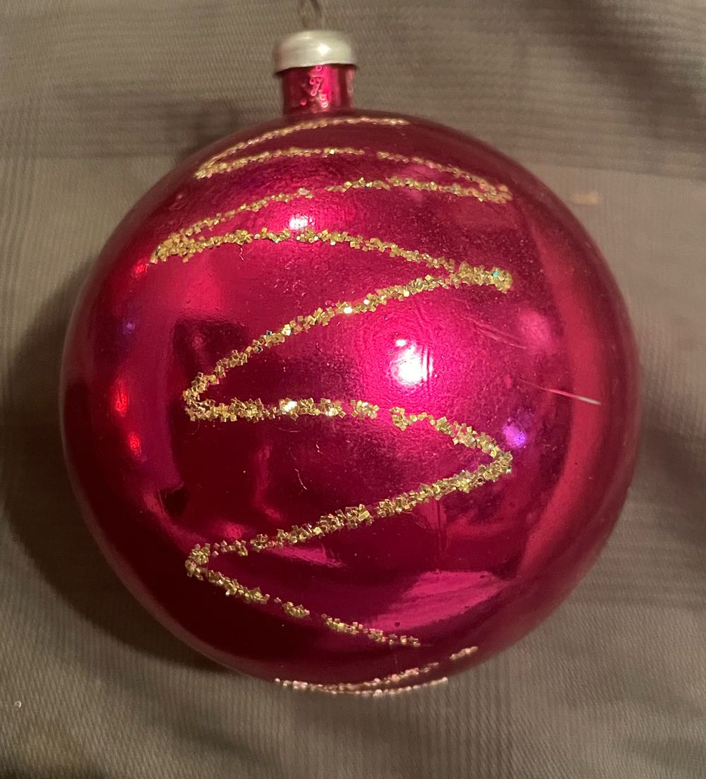 Shiny Brite - Poloron - Round - Unbreakable - Red - Unbreakable (Round) ornament collectible - Main Image 2