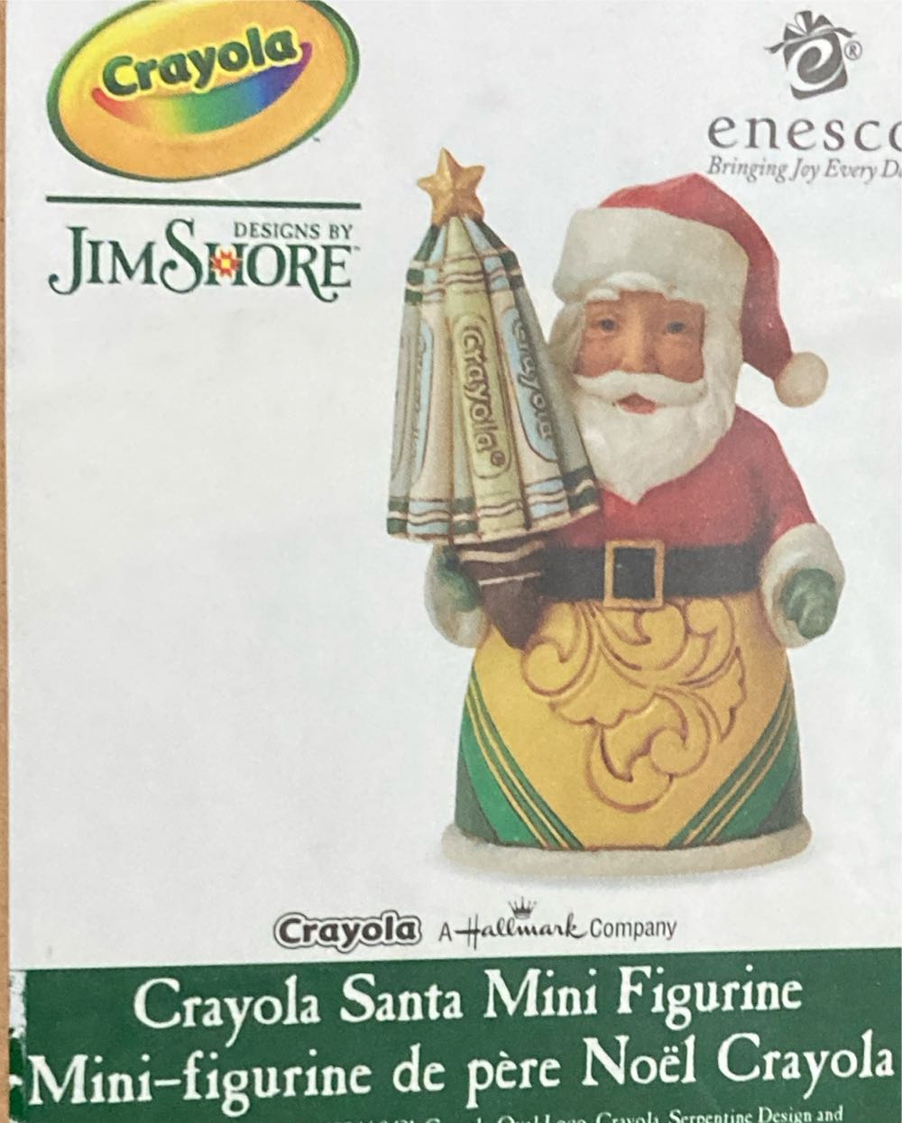 Jim Shore Crayola Santa Mini Figurine 6009136 Christmas New - Crayola Crayon ornament collectible [Barcode 028399293131] - Main Image 1