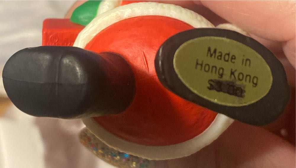 Merry Miniature Santa With Gift - Merry Miniatures (Santa) ornament collectible - Main Image 3