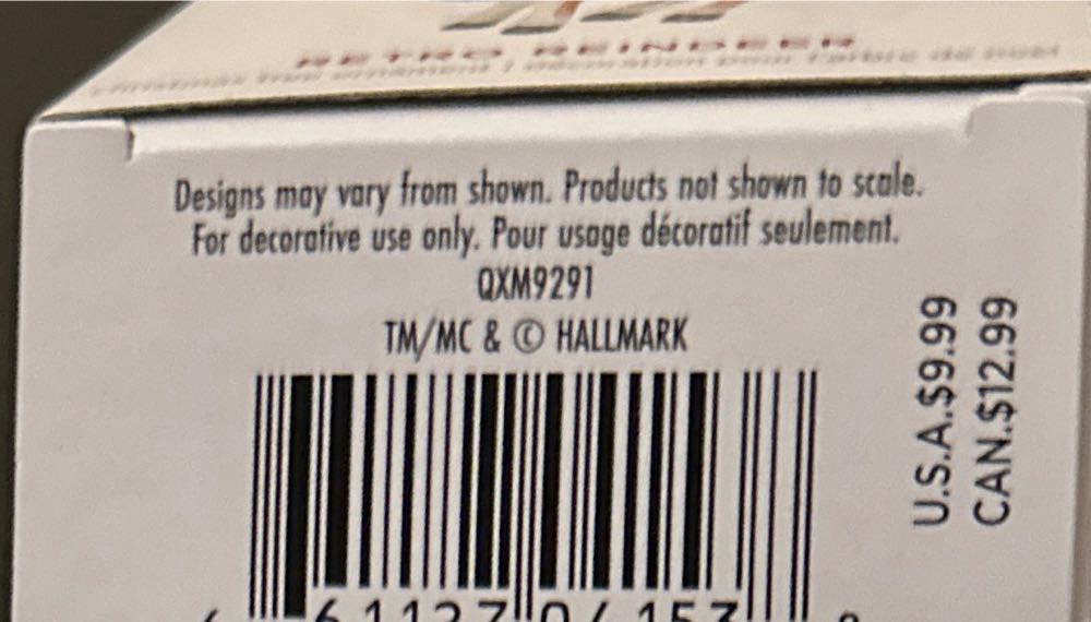 Miniature Retro Reindeer - Retro (Retro) ornament collectible [Barcode 661127041538] - Main Image 3