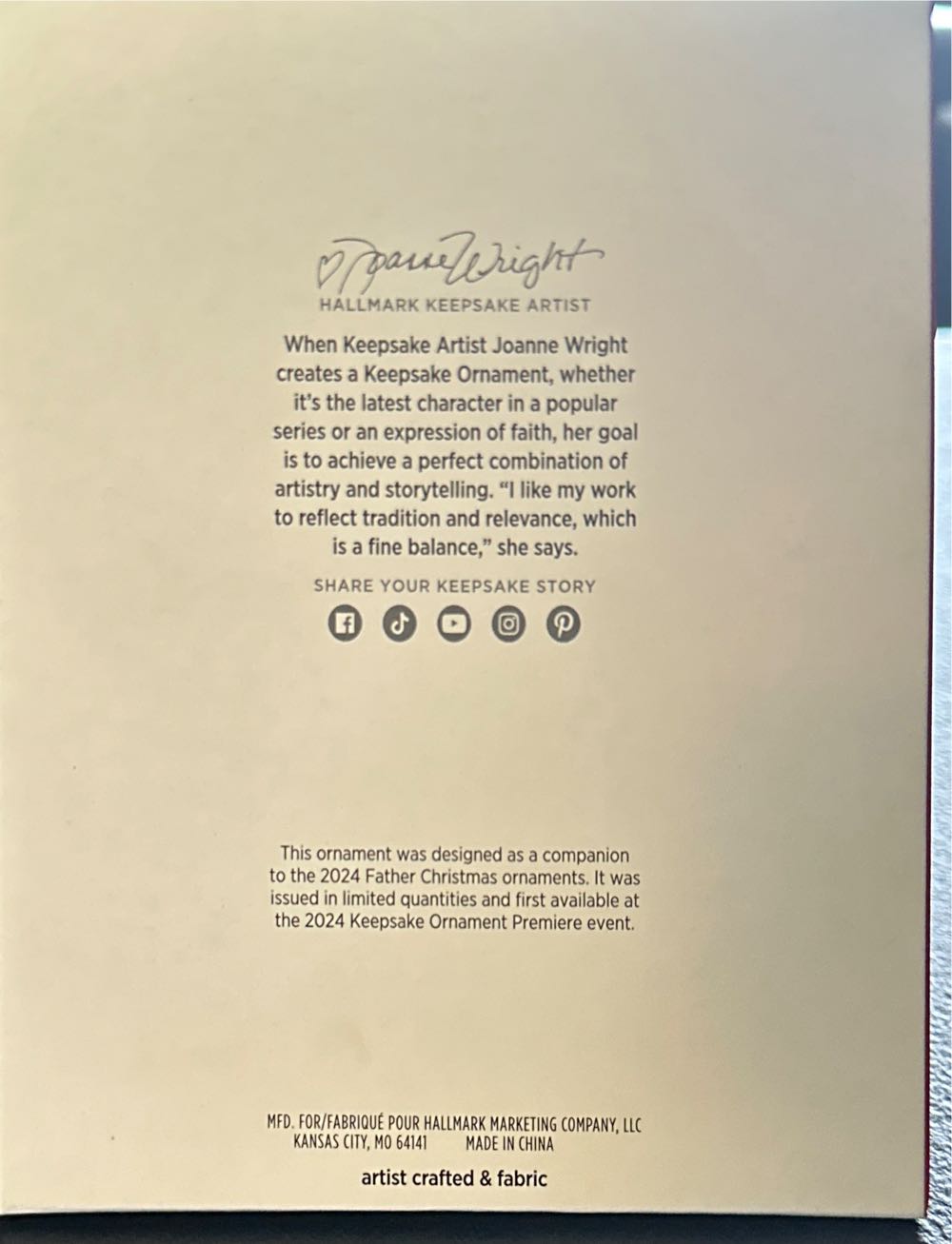 Father Christmas’s Reindeer (2024) - Father Christmas (Limited Quantity) ornament collectible [Barcode 661127021097] - Main Image 2