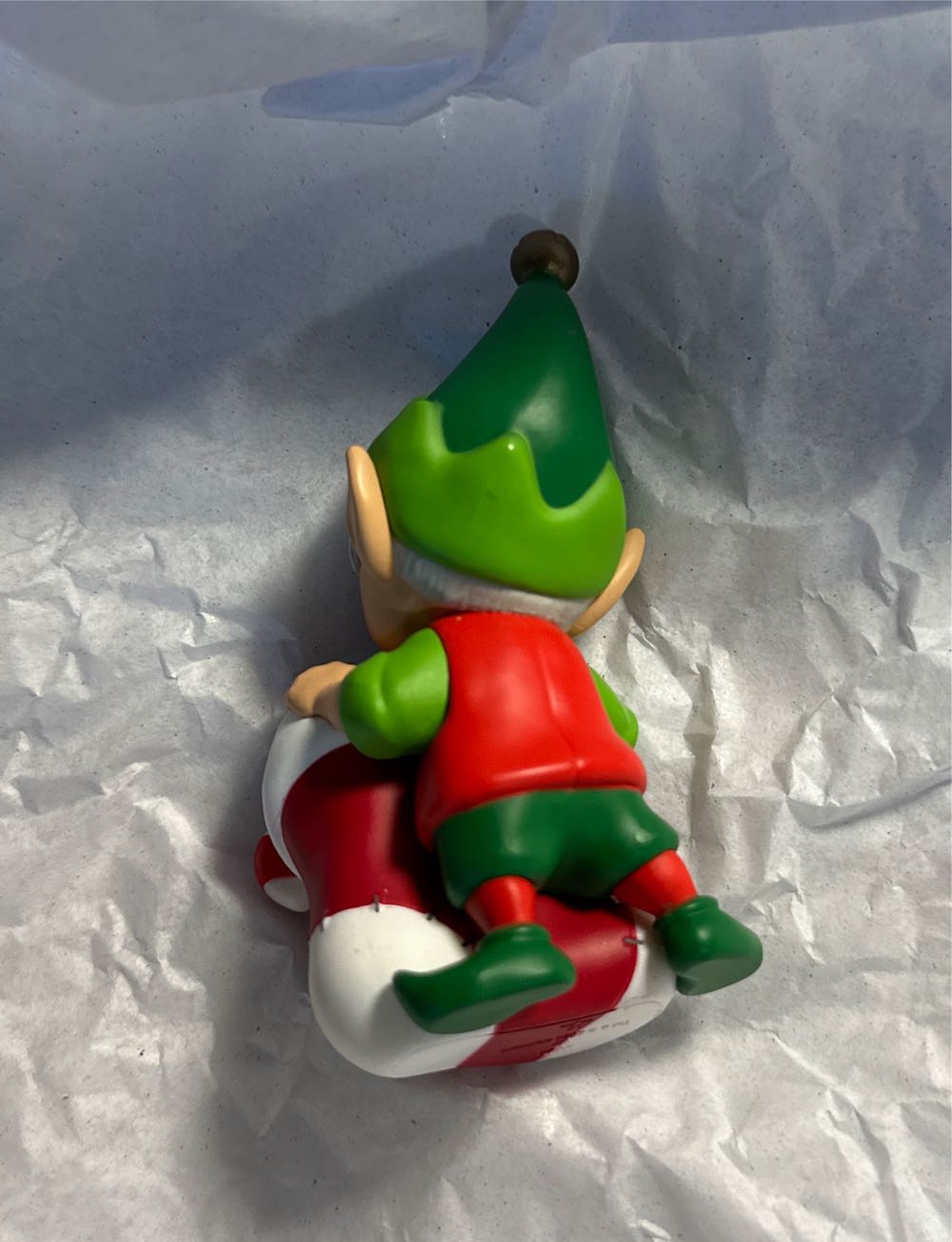 North Pole Tree Trimmers #12 -2024 Elf With Stocking & Bear  - North Pole Tree Trimmers Series (12th In Series) ornament collectible [Barcode 763795833023] - Main Image 4