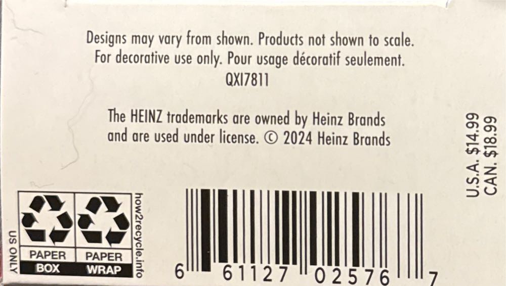Heinz Tomato Ketchup - Food (Food & Beverage) ornament collectible [Barcode 661127025767] - Main Image 4