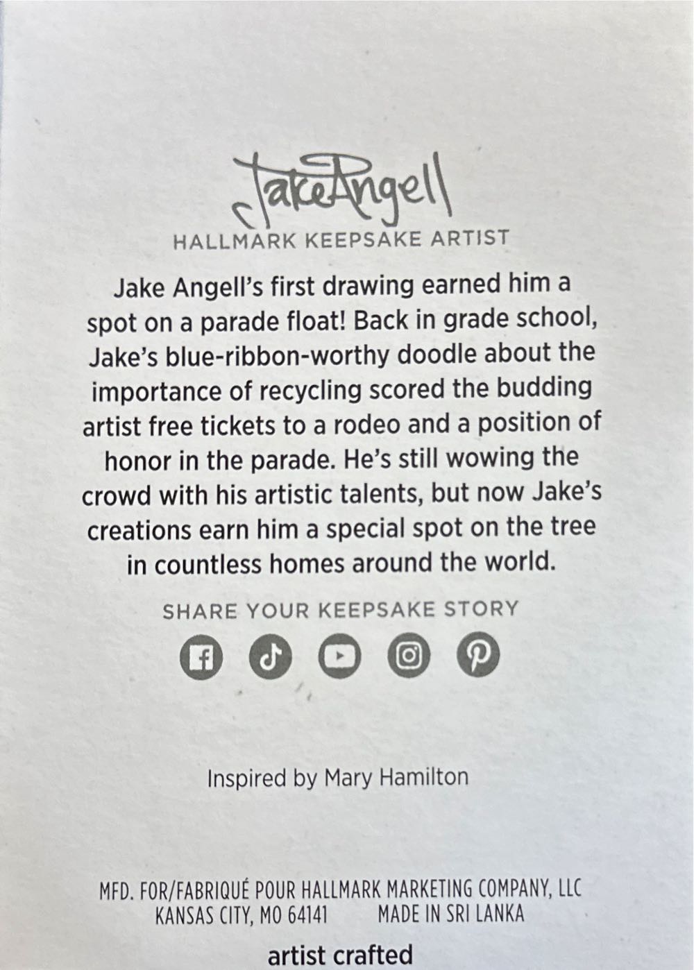 Mary’s Angels #37 Poppy - Mary’s Angels (Angels) ornament collectible [Barcode 661127023121] - Main Image 2