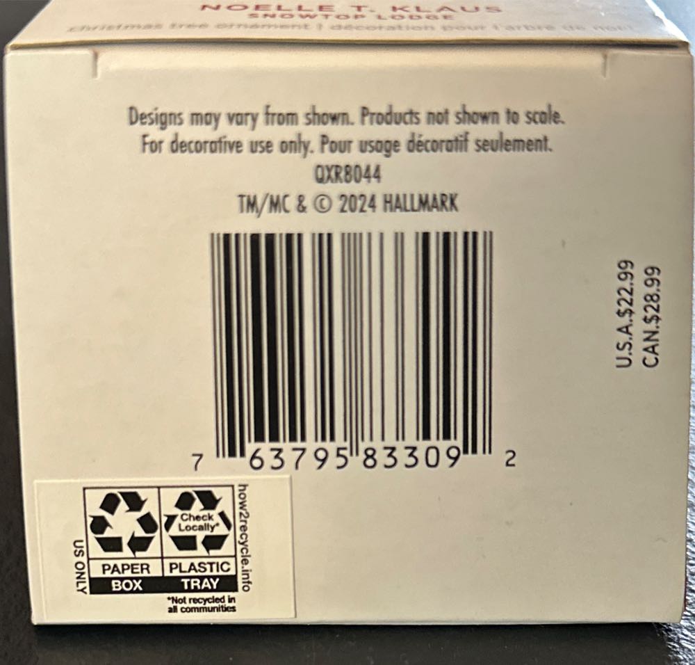 Snowtop Lodge 2024 Noelle T Klaus #20  - Snowtop Lodge Series (Snowtop Lodge) ornament collectible [Barcode 763795833092] - Main Image 3