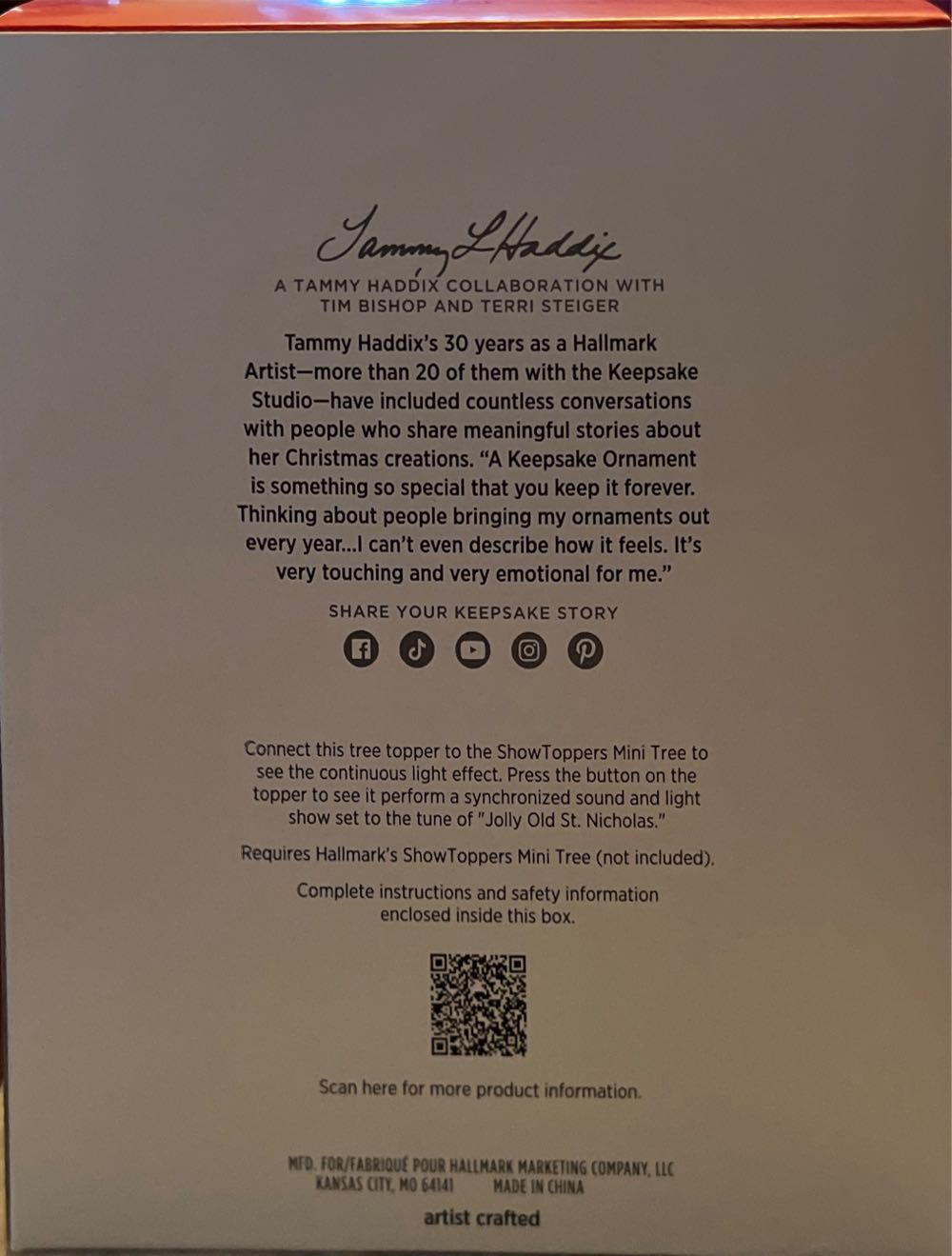 Showtoppers Mini Tree Topper Vintage Santa - ShowToppers Mini Tree (ShowToppers Mini Tree) ornament collectible [Barcode 661127032253] - Main Image 2