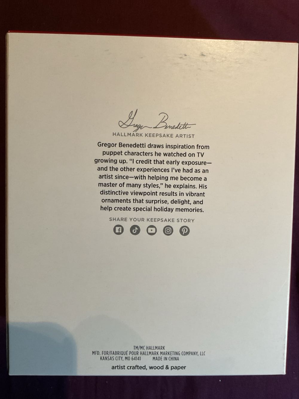 Jack and Sally Papercraft Ornament - Nightmare Before Christmas (Disney Tim Burton’s The Nightmare Before Christmas) ornament collectible [Barcode 661127032130] - Main Image 2