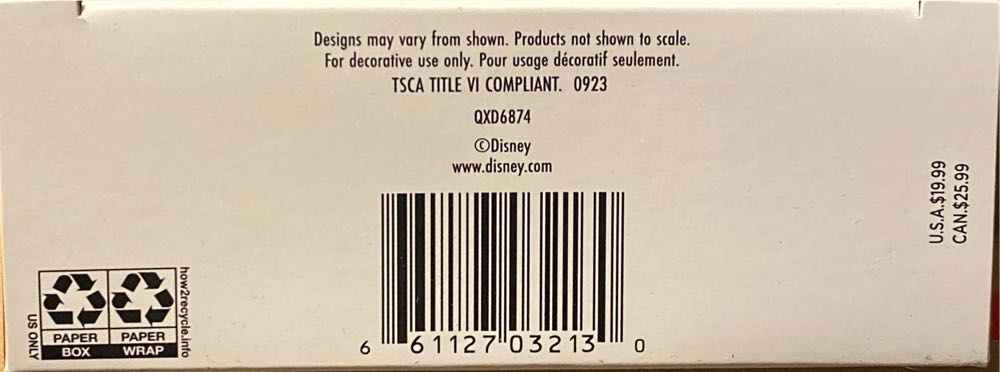 Jack and Sally Papercraft Ornament - Nightmare Before Christmas (Disney Tim Burton’s The Nightmare Before Christmas) ornament collectible [Barcode 661127032130] - Main Image 3